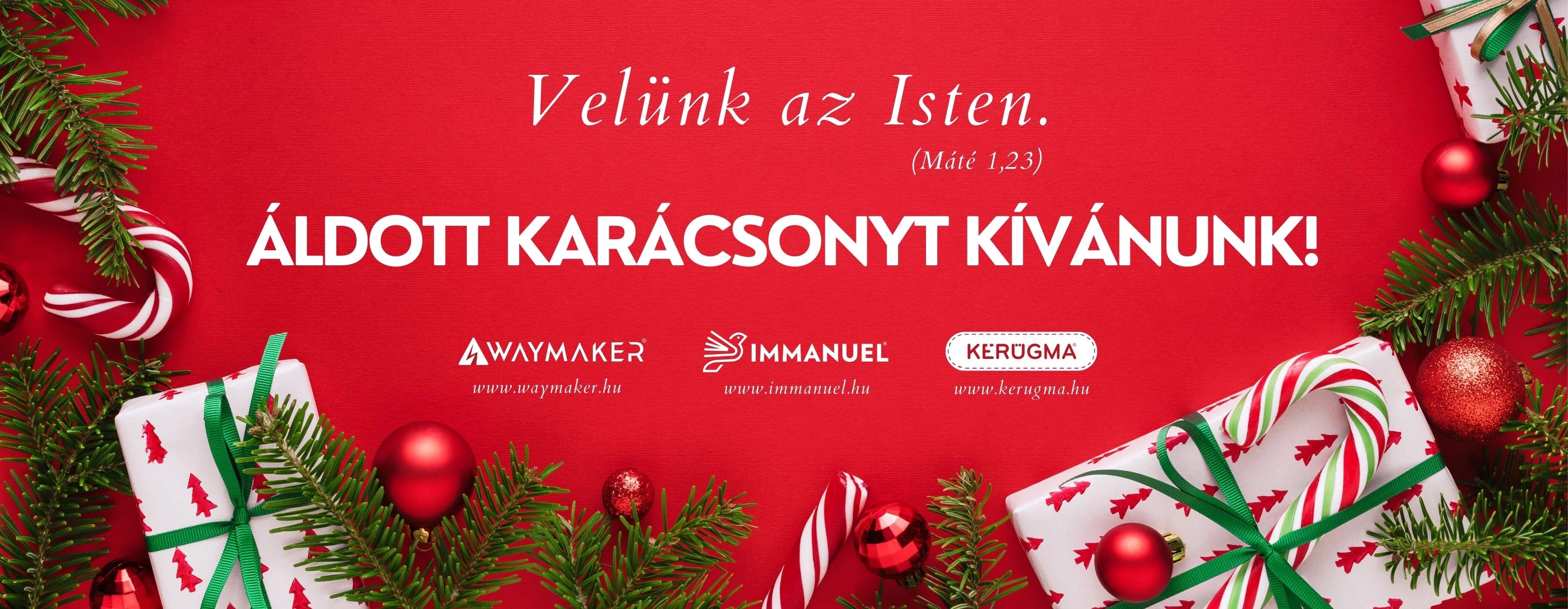 Áldott karácsonyt kívánunk!