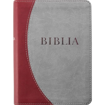 Biblia, új fordítás, puhatáblás, varrott (bordó-szürke)