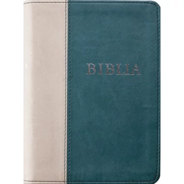 Biblia, új fordítás, puhatáblás, varrott (szürke-zöld)
