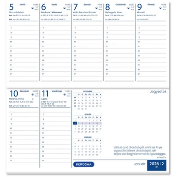 2026 Zsebnaptár – kutya