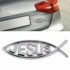 Autó embléma (Jesus ) ezüst /12,5cm